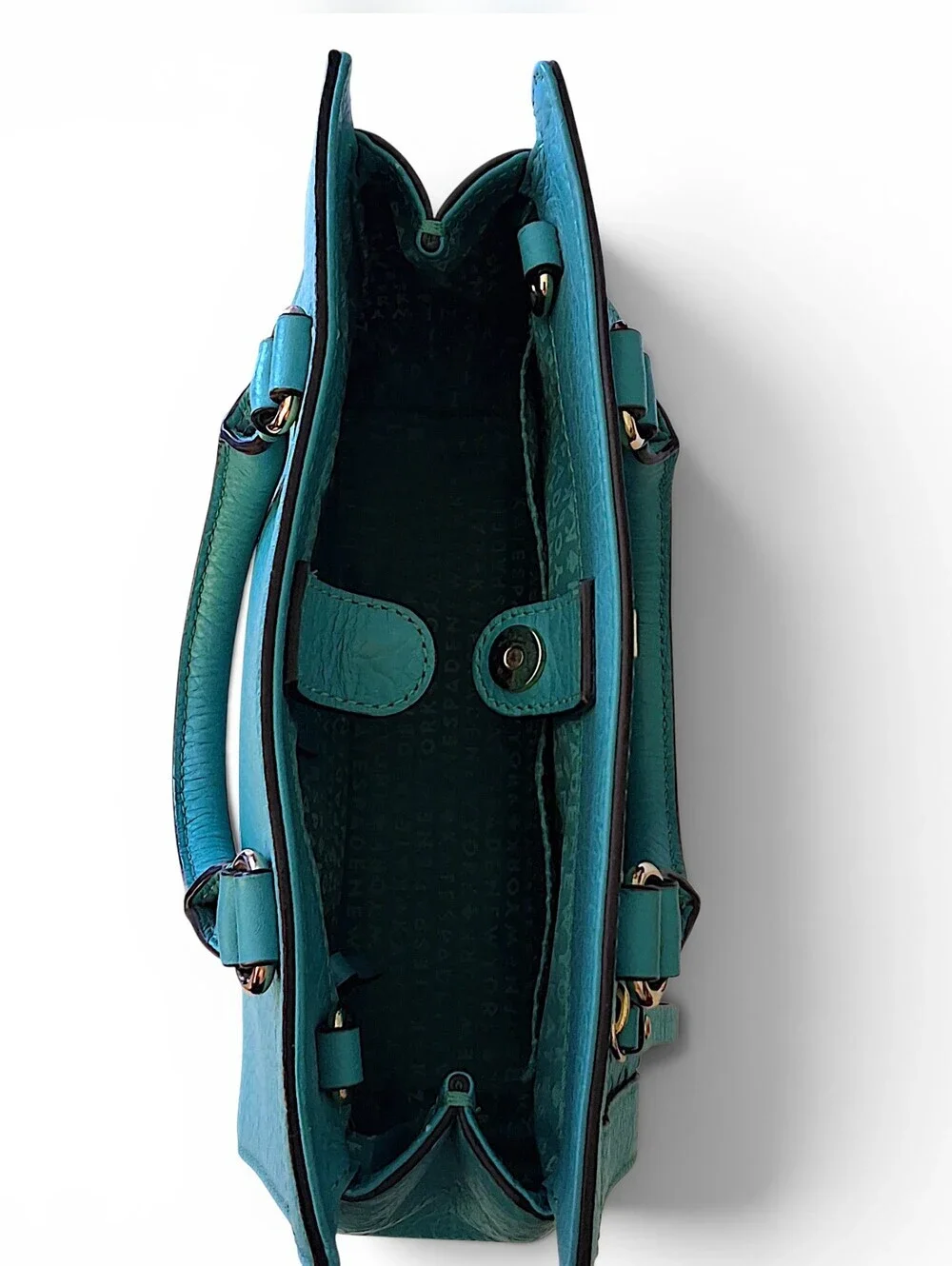 Kate Spade New York Turquoise Pebbled Leather Satchel Crossbody 💙